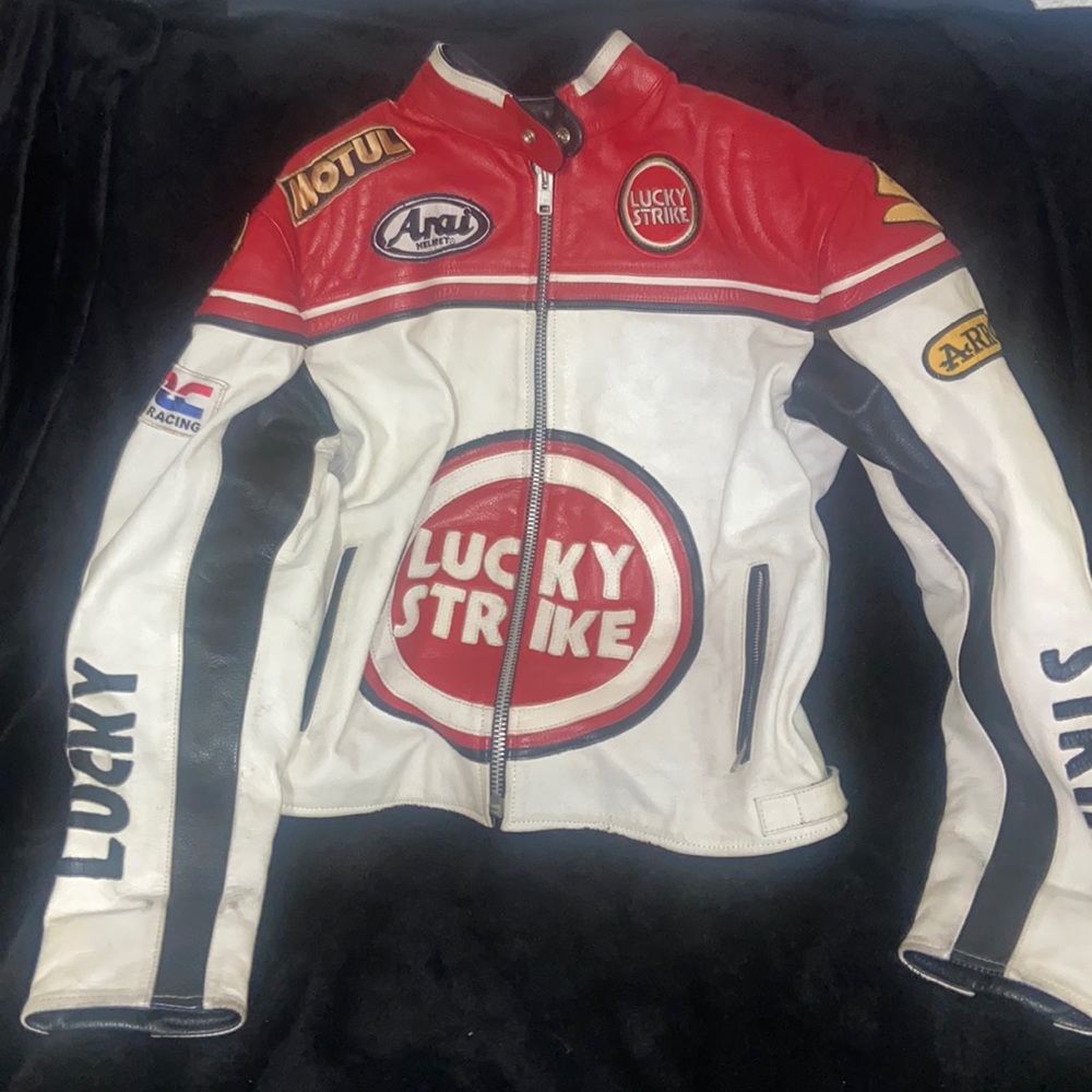 Lucky strike biker jacket